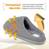 Mens Slip On Fleece Faux Fur Mule Slipper - Grey